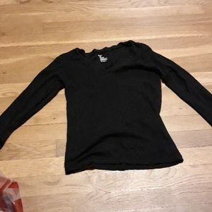 Plain black long sleeve